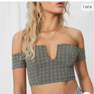 Free People Lucky Now Brami in Black Combo Size Medium NWT